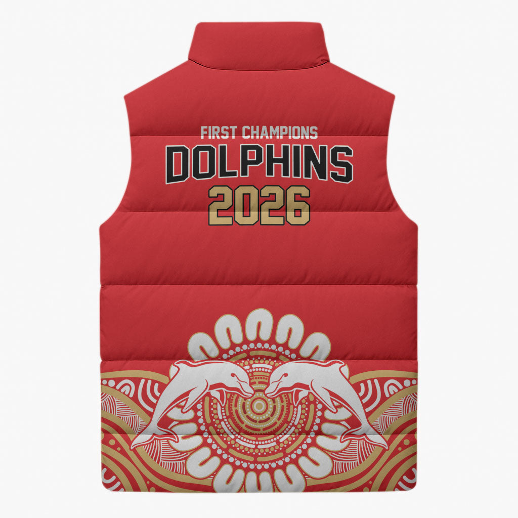 Dolphins First Champions 2026 Sleeveless Puffer Jacket First Flag Championship