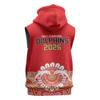 Dolphins First Champions 2026 Sleeveless Zip Hoodie First Flag Championship