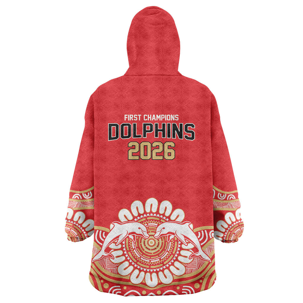 Dolphins First Champions 2026 Wearable Blanket Hoodie First Flag Championship