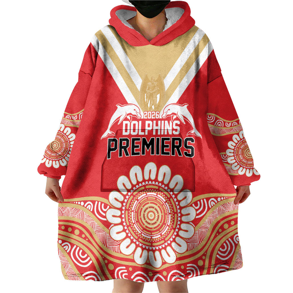 Dolphins First Champions 2026 Wearable Blanket Hoodie First Flag Championship