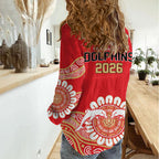 Dolphins First Champions 2026 Women Casual Shirt First Flag Championship