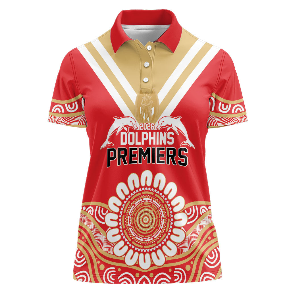 Dolphins First Champions 2026 Women Polo Shirt First Flag Championship