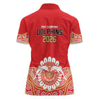 Dolphins First Champions 2026 Women Polo Shirt First Flag Championship