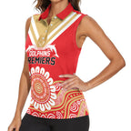Dolphins First Champions 2026 Women Sleeveless Polo Shirt First Flag Championship