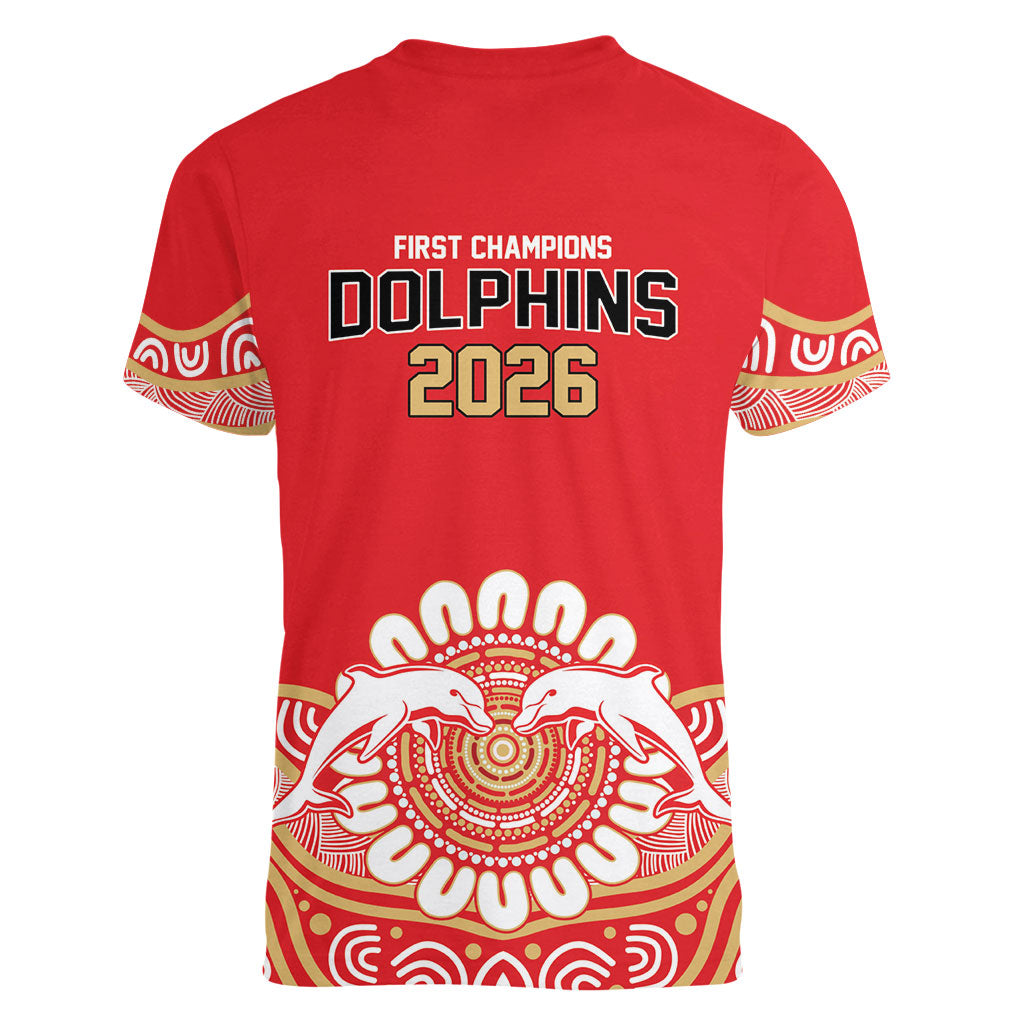 Dolphins First Champions 2026 Women V-Neck T-Shirt First Flag Championship