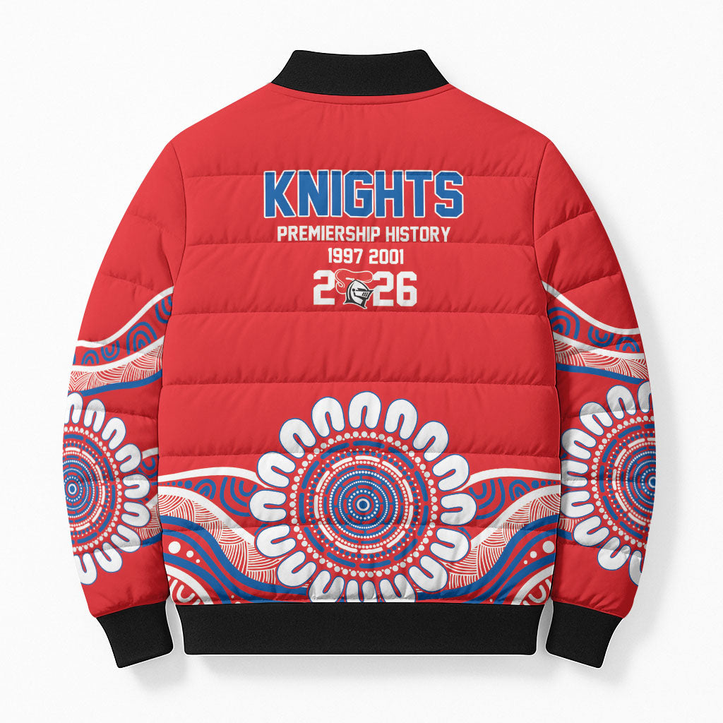 Newcastle Premiers 2026 Bomber Puffer Jacket Knights Champions Three Premiership History