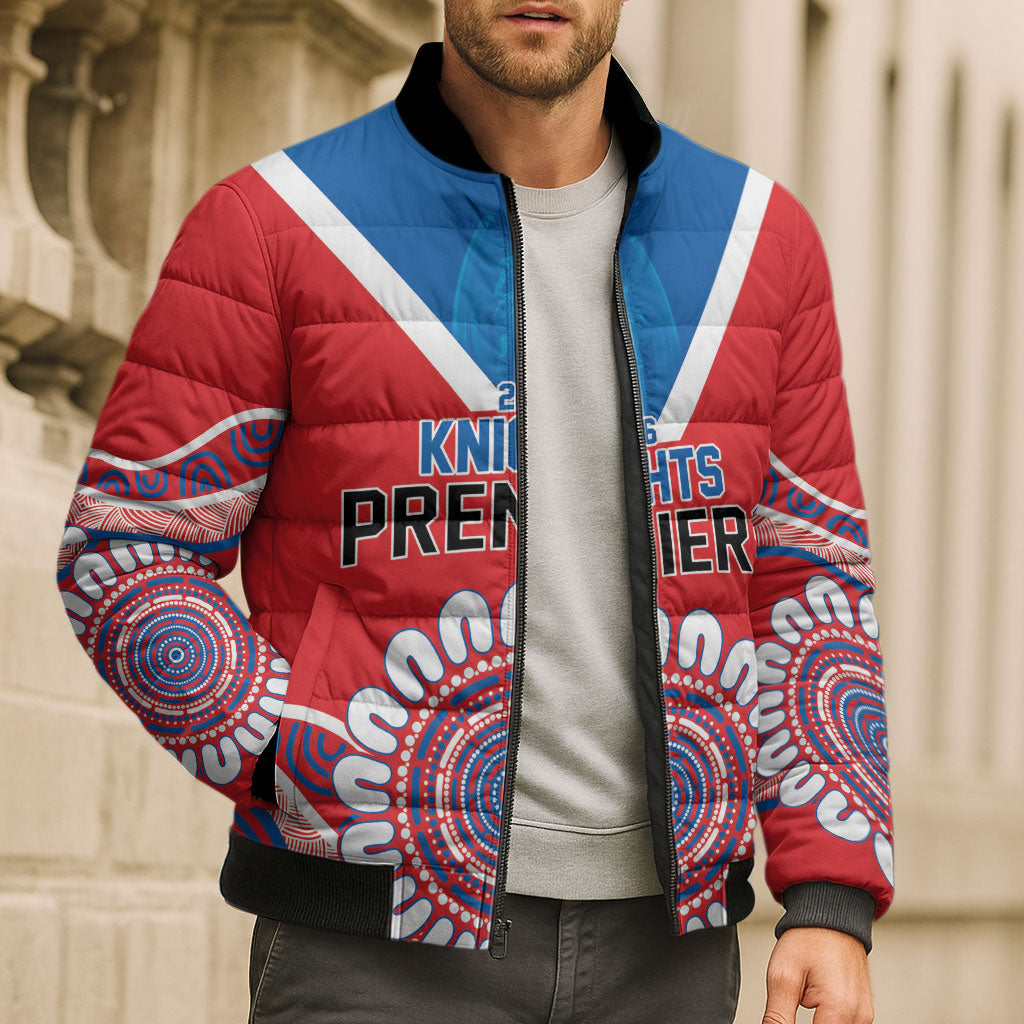 Newcastle Premiers 2026 Bomber Puffer Jacket Knights Champions Three Premiership History