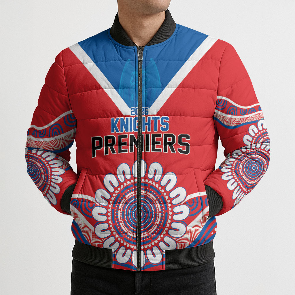 Newcastle Premiers 2026 Bomber Puffer Jacket Knights Champions Three Premiership History