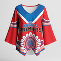 Newcastle Premiers 2026 Kimono Sleeve Blouse Knights Champions Three Premiership History