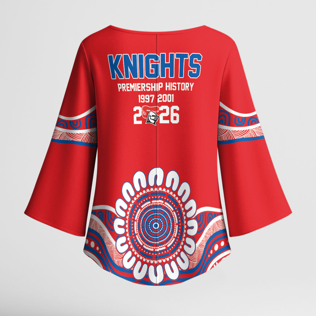 Newcastle Premiers 2026 Kimono Sleeve Blouse Knights Champions Three Premiership History