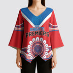 Newcastle Premiers 2026 Kimono Sleeve Blouse Knights Champions Three Premiership History
