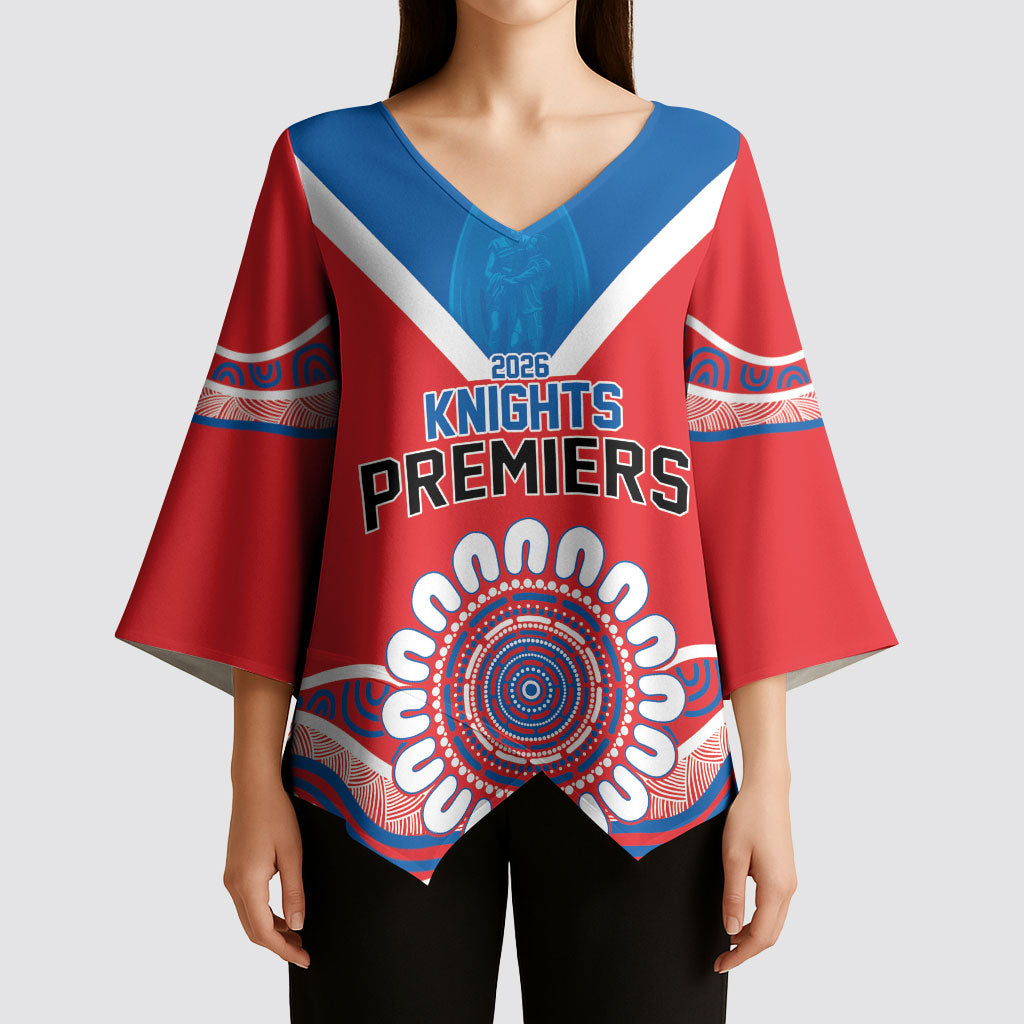 Newcastle Premiers 2026 Kimono Sleeve Blouse Knights Champions Three Premiership History
