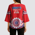 Newcastle Premiers 2026 Kimono Sleeve Blouse Knights Champions Three Premiership History