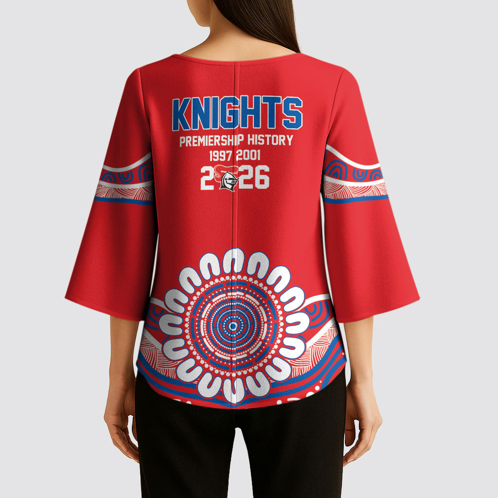 Newcastle Premiers 2026 Kimono Sleeve Blouse Knights Champions Three Premiership History