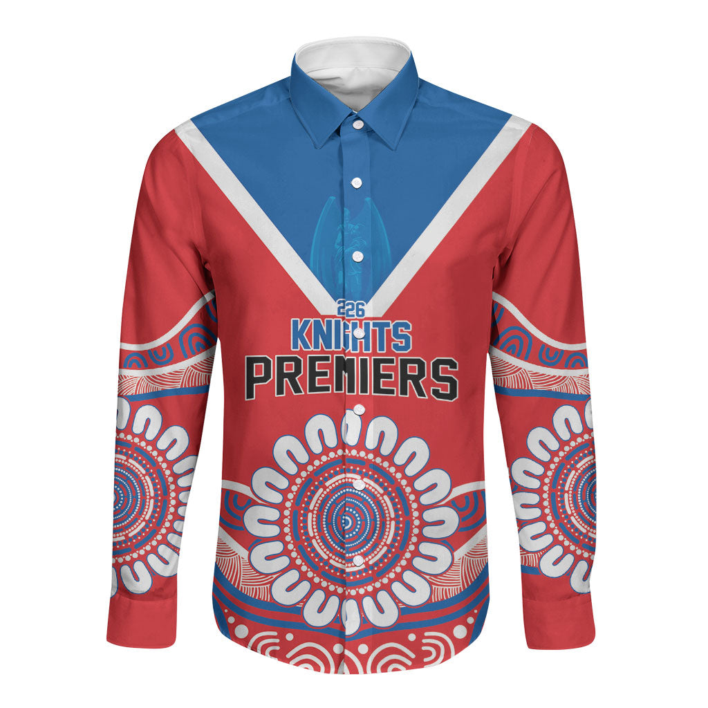 Newcastle Premiers 2026 Long Sleeve Button Shirt Knights Champions Three Premiership History