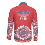 Newcastle Premiers 2026 Long Sleeve Button Shirt Knights Champions Three Premiership History