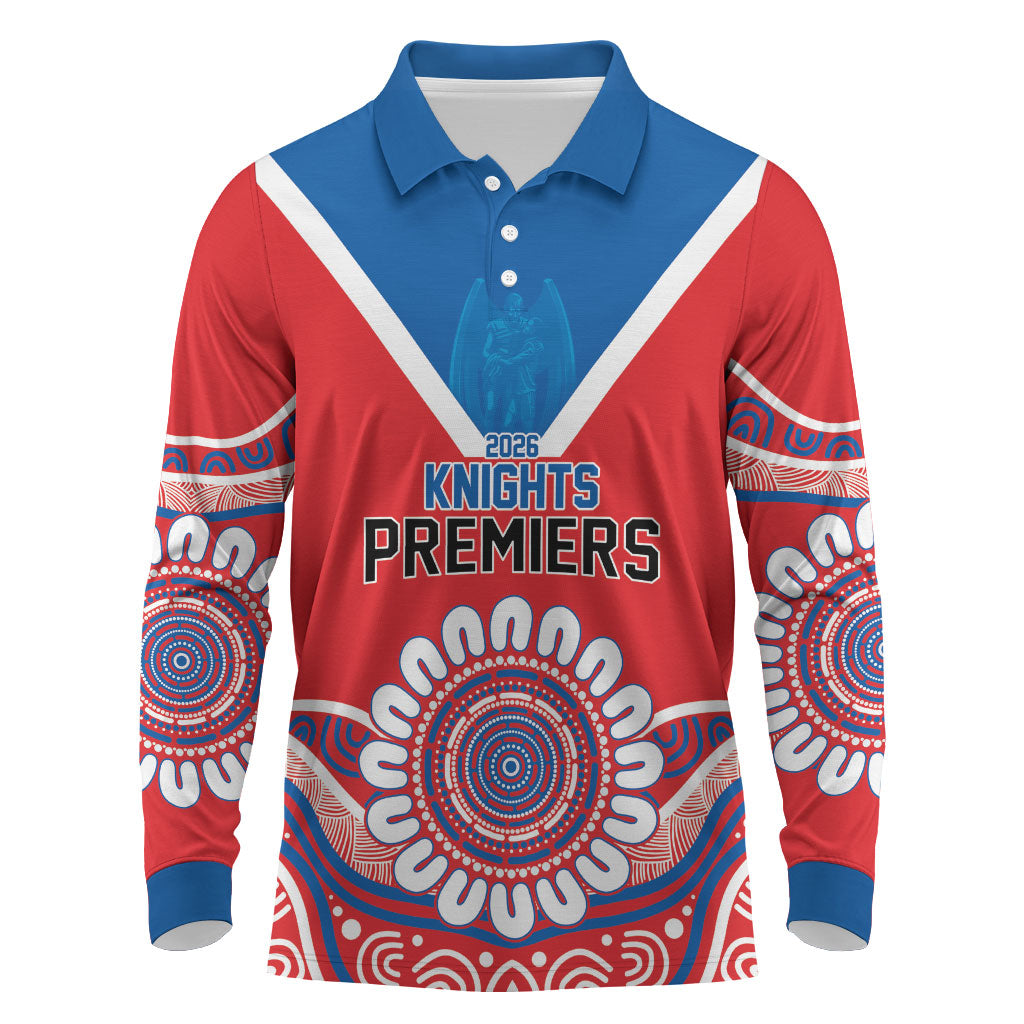 Newcastle Premiers 2026 Long Sleeve Polo Shirt Knights Champions Three Premiership History