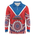 Newcastle Premiers 2026 Long Sleeve Polo Shirt Knights Champions Three Premiership History