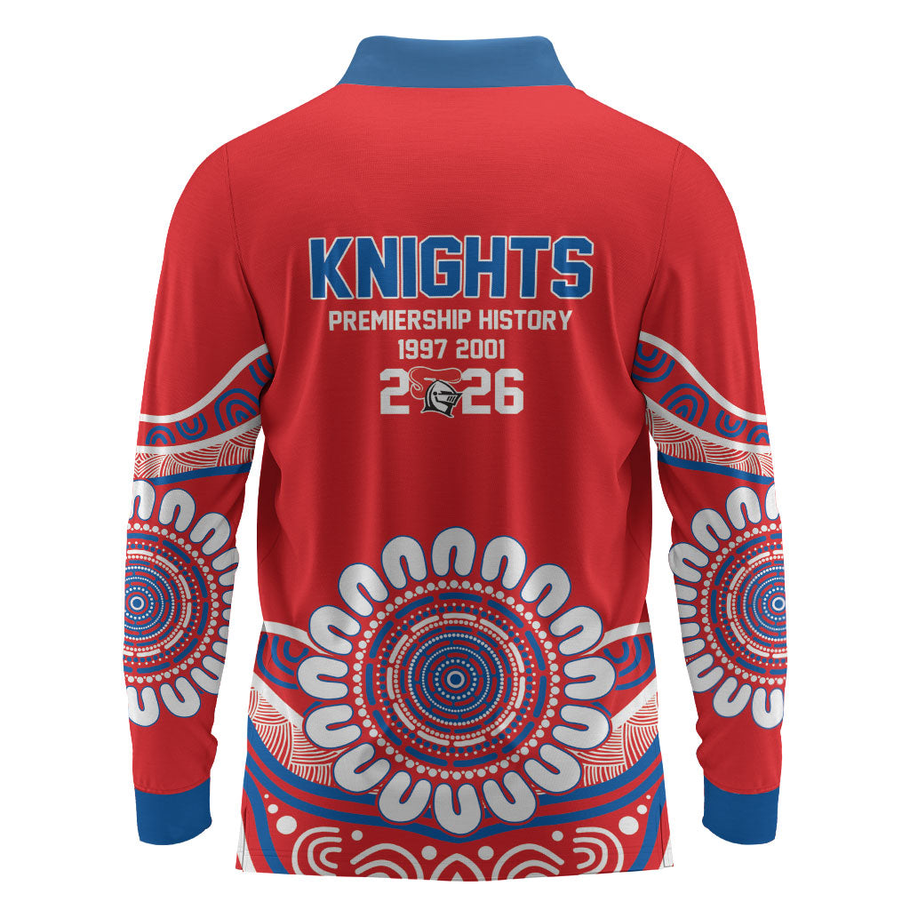Newcastle Premiers 2026 Long Sleeve Polo Shirt Knights Champions Three Premiership History