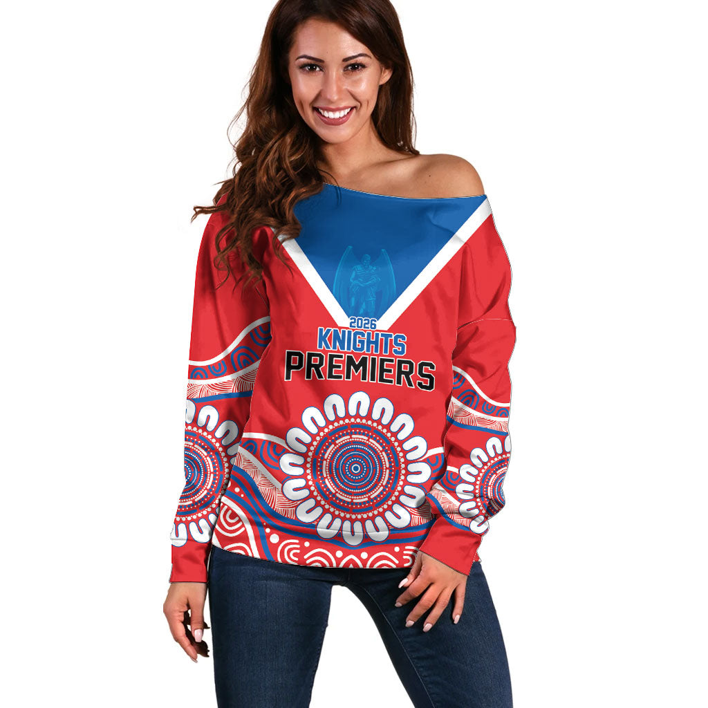 Newcastle Premiers 2026 Off Shoulder Sweater Knights Champions Three Premiership History