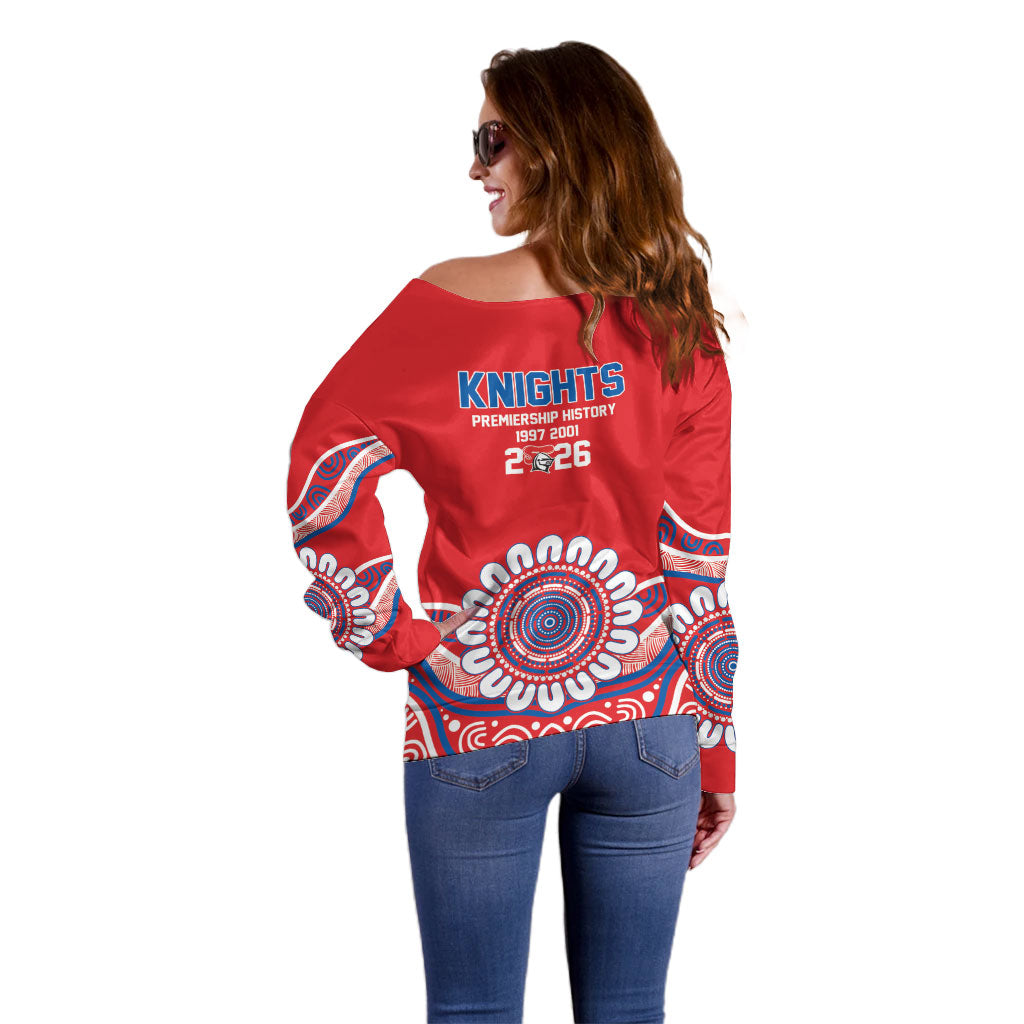 Newcastle Premiers 2026 Off Shoulder Sweater Knights Champions Three Premiership History