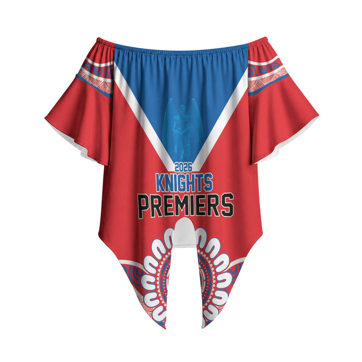 Newcastle Premiers 2026 Off Shoulder Wrap Waist Top Knights Champions Three Premiership History