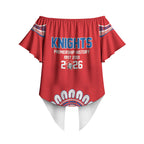 Newcastle Premiers 2026 Off Shoulder Wrap Waist Top Knights Champions Three Premiership History