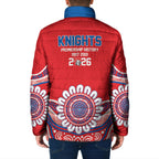 Newcastle Premiers 2026 Padded Jacket Knights Champions Three Premiership History