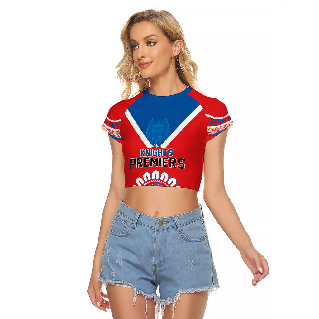 Newcastle Premiers 2026 Raglan Cropped T Shirt Knights Champions Three Premiership History