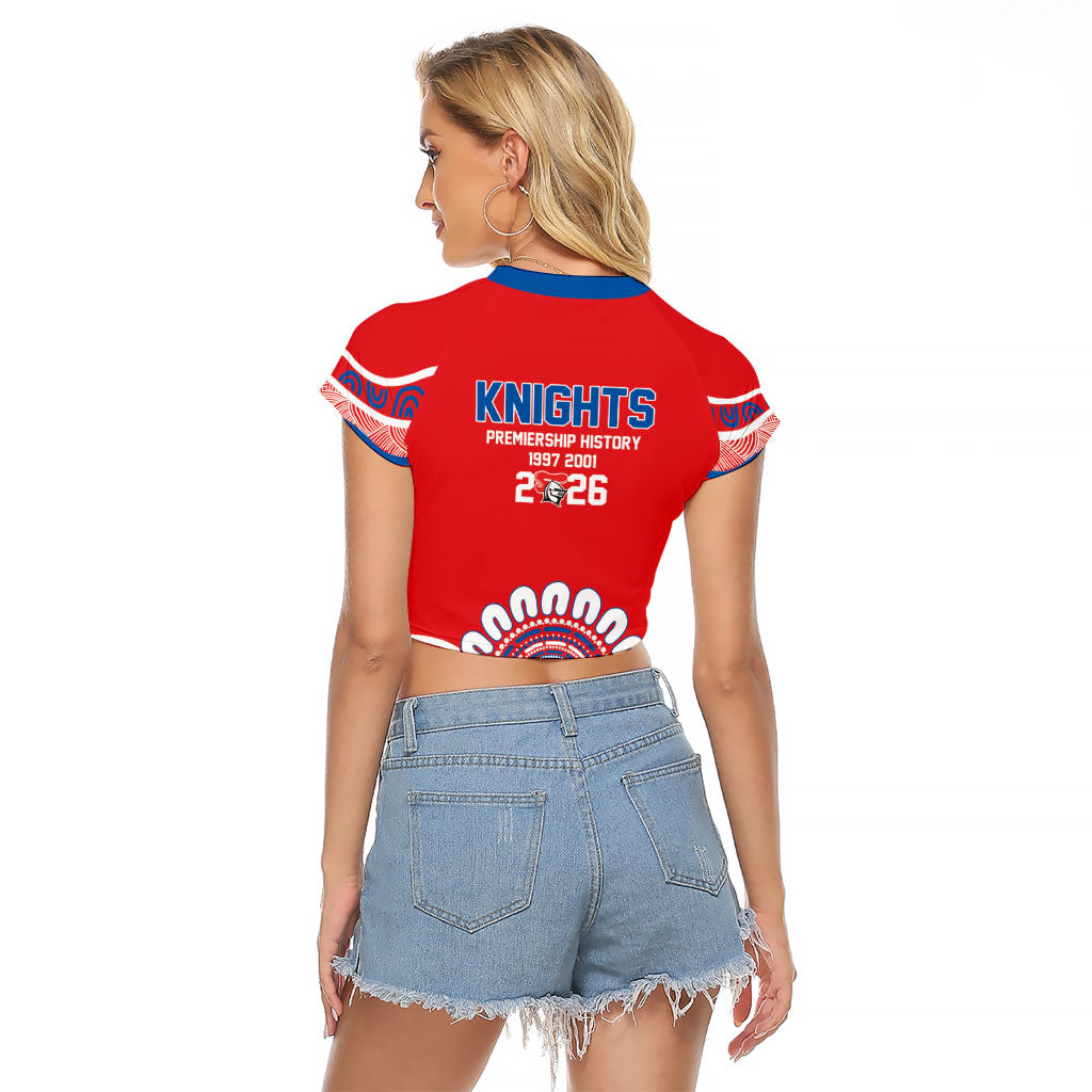 Newcastle Premiers 2026 Raglan Cropped T Shirt Knights Champions Three Premiership History