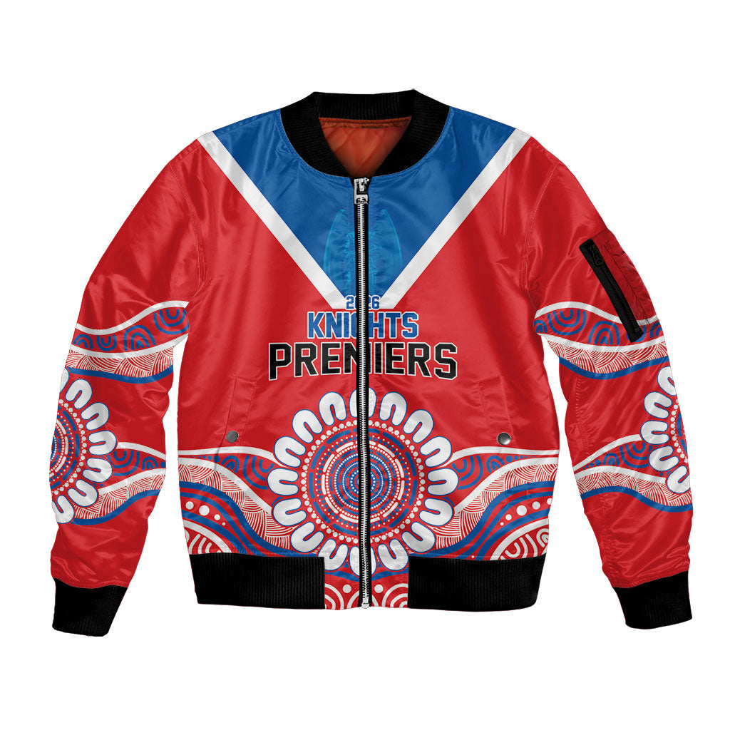 Newcastle Premiers 2026 Sleeve Zip Bomber Jacket Knights Champions Three Premiership History