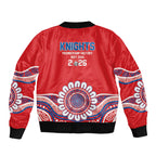 Newcastle Premiers 2026 Sleeve Zip Bomber Jacket Knights Champions Three Premiership History