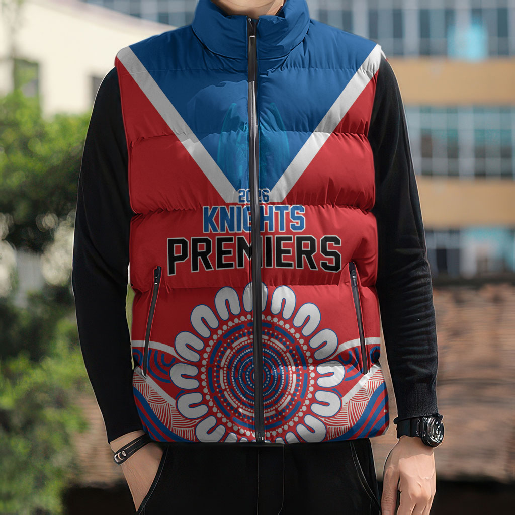 Newcastle Premiers 2026 Sleeveless Puffer Jacket Knights Champions Three Premiership History