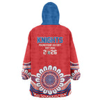 Newcastle Premiers 2026 Wearable Blanket Hoodie Knights Champions Three Premiership History