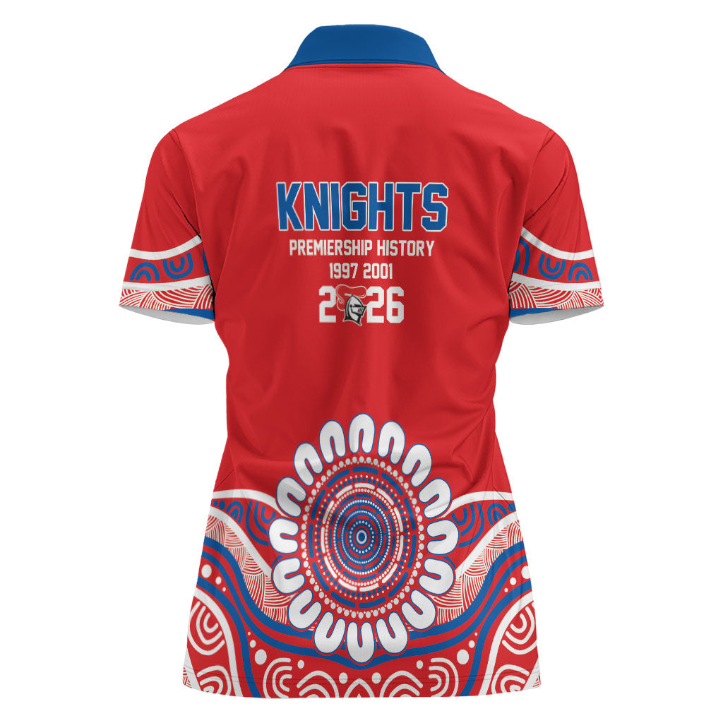 Newcastle Premiers 2026 Women Polo Shirt Knights Champions Three Premiership History