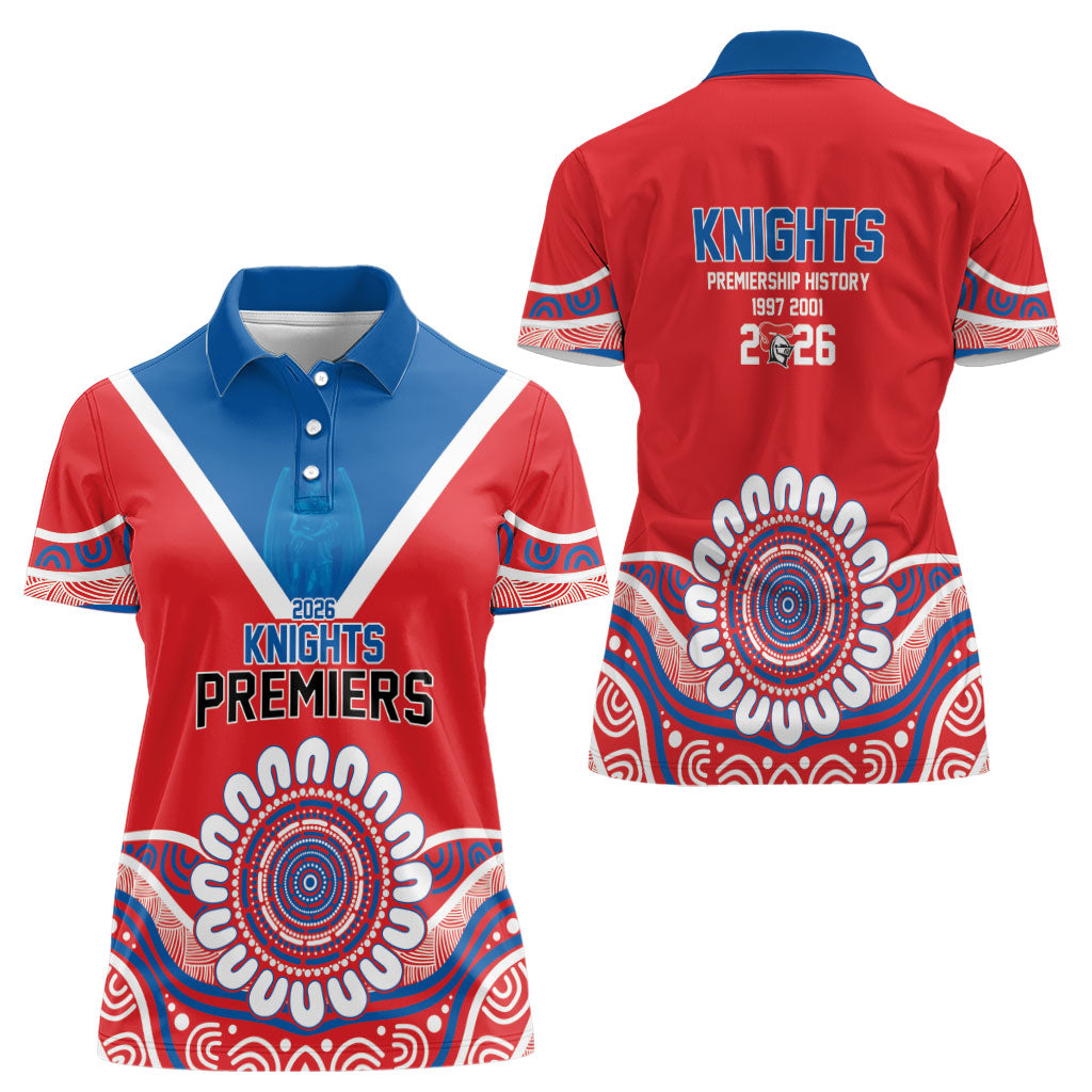 Newcastle Premiers 2026 Women Polo Shirt Knights Champions Three Premiership History