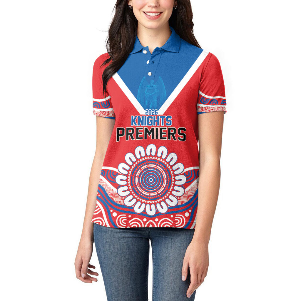 Newcastle Premiers 2026 Women Polo Shirt Knights Champions Three Premiership History