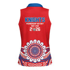 Newcastle Premiers 2026 Women Sleeveless Polo Shirt Knights Champions Three Premiership History