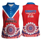 Newcastle Premiers 2026 Women Sleeveless Polo Shirt Knights Champions Three Premiership History
