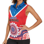 Newcastle Premiers 2026 Women Sleeveless Polo Shirt Knights Champions Three Premiership History