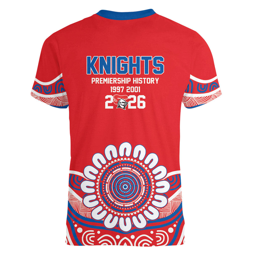 Newcastle Premiers 2026 Women V-Neck T-Shirt Knights Champions Three Premiership History