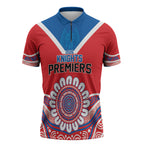 Newcastle Premiers 2026 Zipper Polo Shirt Knights Champions Three Premiership History