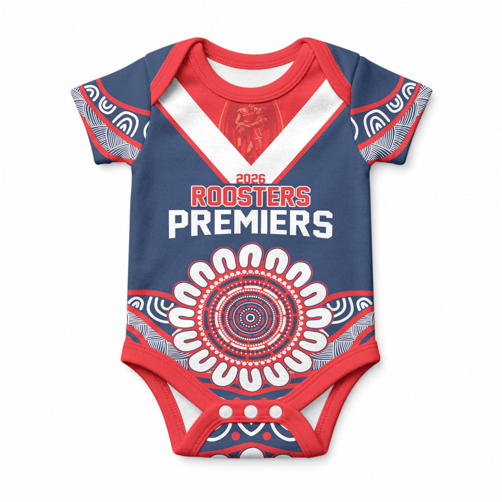 Sydney Premiers 2026 Baby Onesie Roosters Fifth Championship