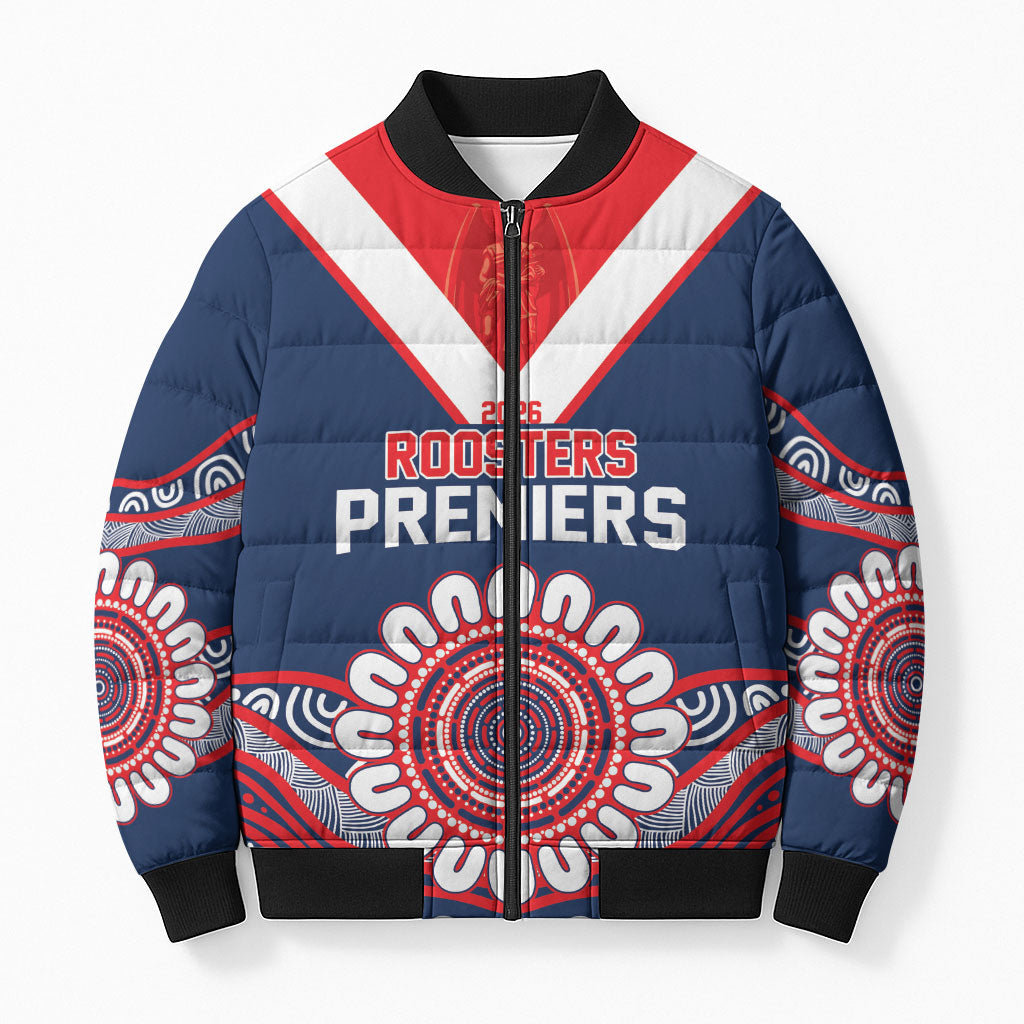 Sydney Premiers 2026 Bomber Puffer Jacket Roosters Fifth Championship