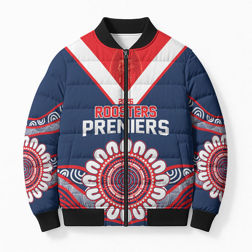 Sydney Premiers 2026 Bomber Puffer Jacket Roosters Fifth Championship