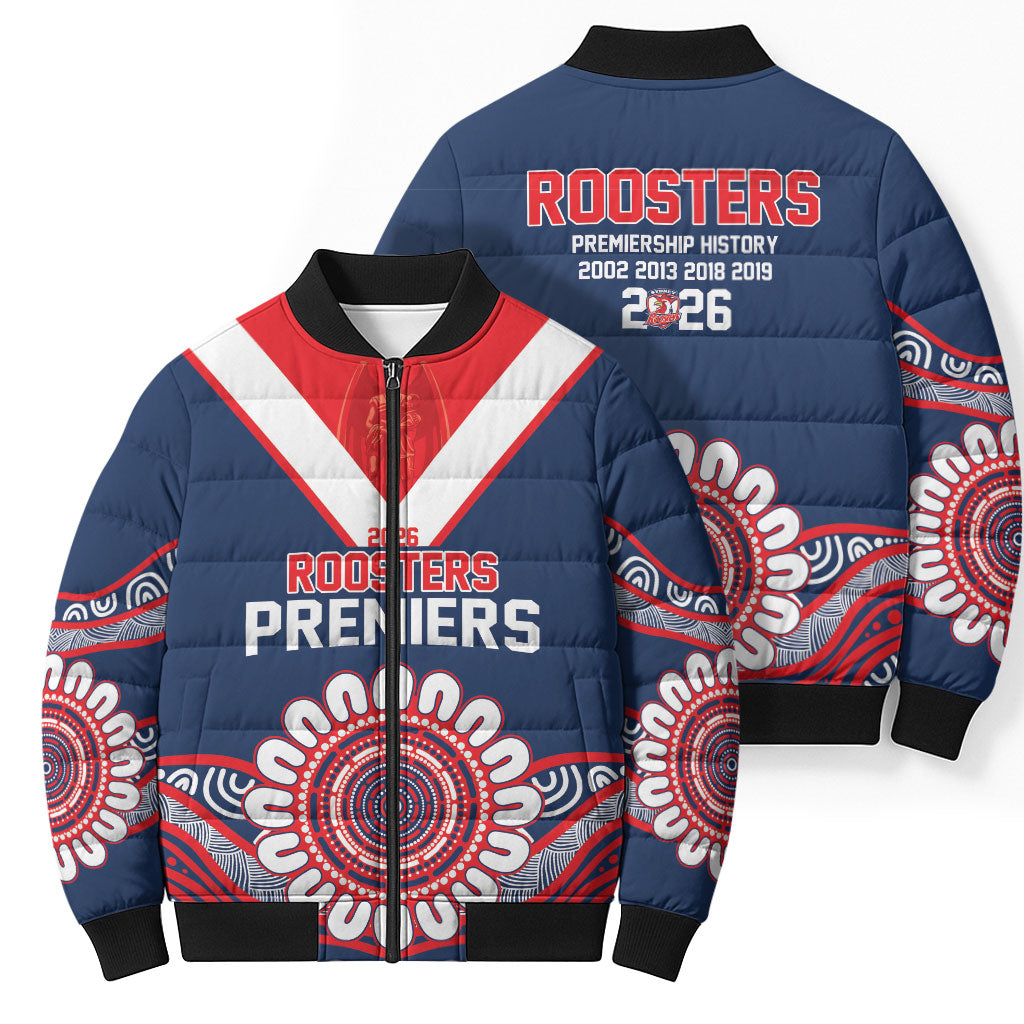 Sydney Premiers 2026 Bomber Puffer Jacket Roosters Fifth Championship
