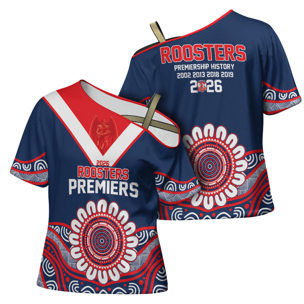 Sydney Premiers 2026 Cross Shoulder Shirt Roosters Fifth Championship