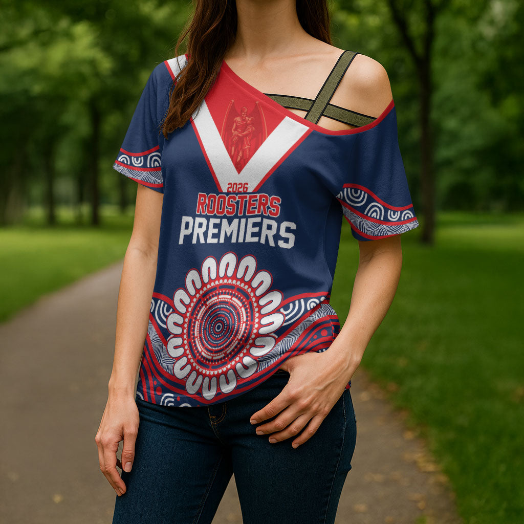 Sydney Premiers 2026 Cross Shoulder Shirt Roosters Fifth Championship