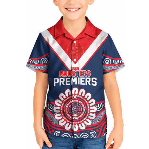 Sydney Premiers 2026 Kid Hawaiian Shirt Roosters Fifth Championship