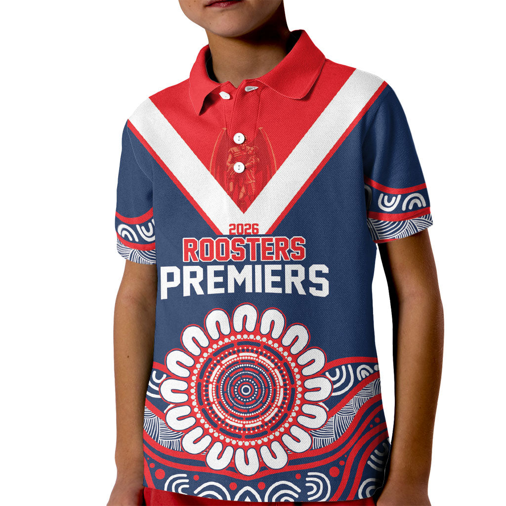 Sydney Premiers 2026 Kid Polo Shirt Roosters Fifth Championship